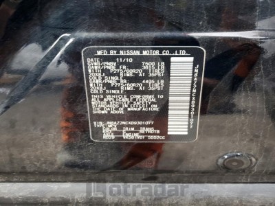 Infiniti Qx56 2011 VIN JN8AZ2NCXB9301077