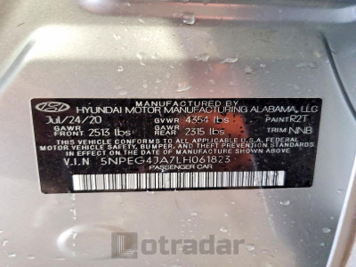 Hyundai Sonata 2020 5NPEG4JA7LH061823