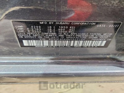 Subaru Impreza 2021 4S3GKAD68M3605286