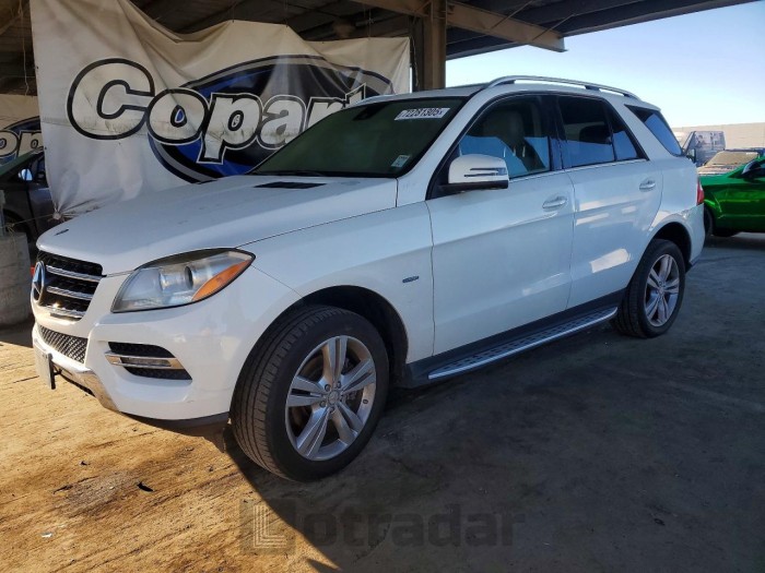 Mercedes-benz M-klasse 2012 VIN 4JGDA5HB3CA003499