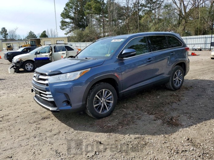 Toyota Highlander 2019 VIN 5TDKZRFH5KS289537