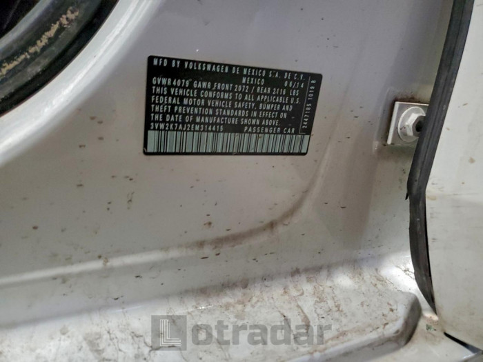 Volkswagen Jetta 2014 VIN 3VW2K7AJ2EM314415