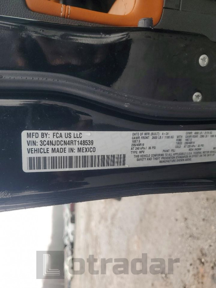 Jeep Compass 2024 VIN 3C4NJDCN4RT148539