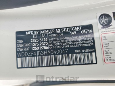 Mercedes-benz E-class 2017 VIN WDDZF4JB3HA040047