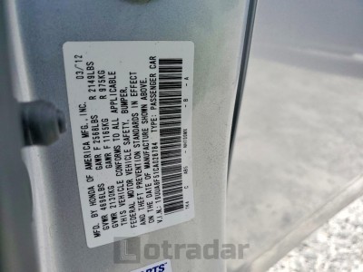 Acura Tl 2012 19UUA8F51CA026784