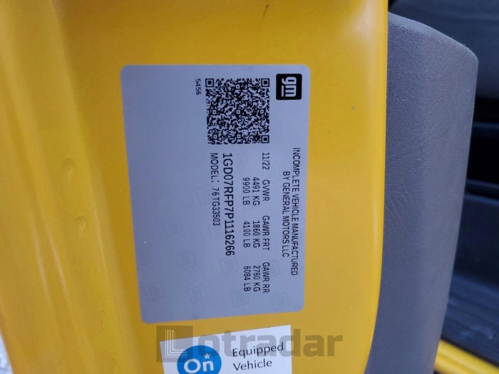 Gmc Savana 2023 VIN 1GD07RFP7P1116266