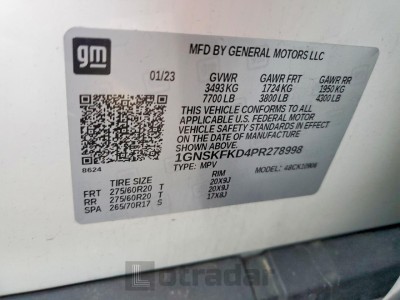 Chevrolet Suburban 2023 1GNSKFKD4PR278998