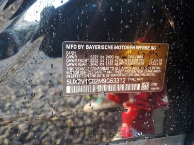 BMW X4 2021 5UX2V1C02M9G63312