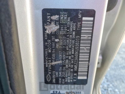 Hyundai Tucson 2019 KM8J23A48KU938319