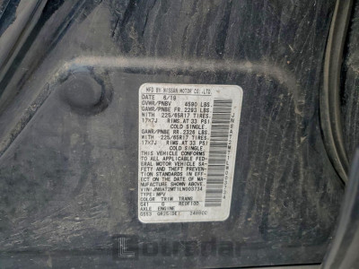 Nissan Rogue 2020 JN8AT2MT1LW003734