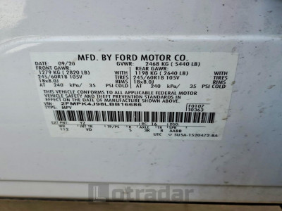 Ford Edge 2020 2FMPK4J98LBB16686