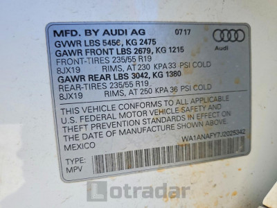 Audi Q5 2018 WA1ANAFY7J2025342