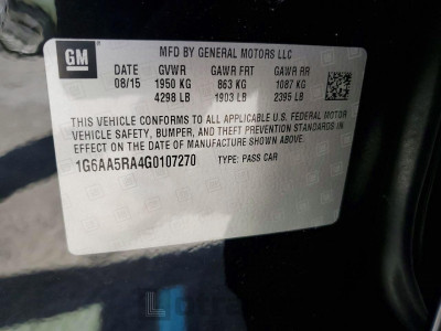 Cadillac Ats 2016 1G6AA5RA4G0107270