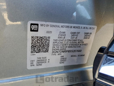 Chevrolet Equinox 2025 3GN7DNRP8SS207660