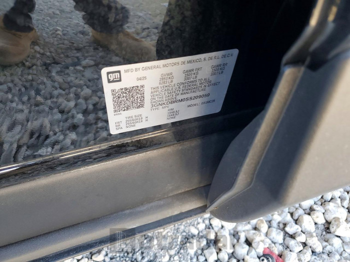 Chevrolet Blazer 2025 VIN 3GNKDBRM0SS209059