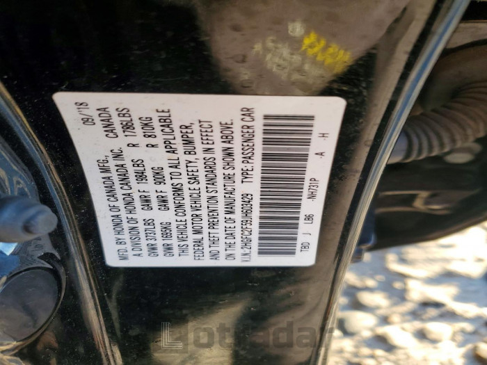 Honda Civic 2018 VIN 2HGFC2F59JH603429