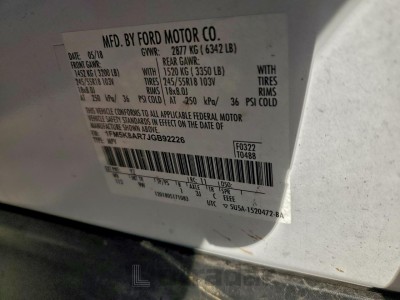 Ford Explorer 2018 VIN 1FM5K8AR7JGB92226