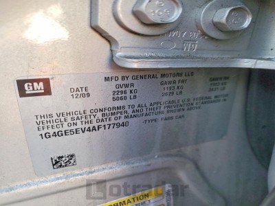 Buick Lacrosse 2010 1G4GE5EV4AF177940