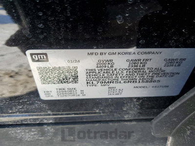 Chevrolet Trailblzr 2024 VIN KL79MRSL6RB158865