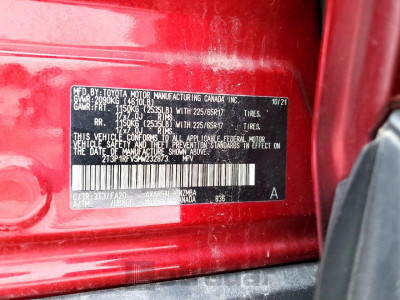 Toyota Rav4 2021 2T3P1RFV5MW232873