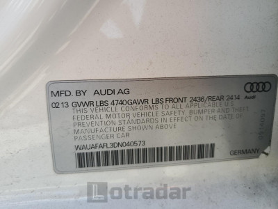 Audi A4 2013 WAUAFAFL3DN040573