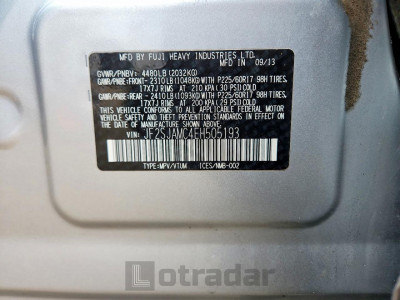 Subaru Forester 2014 JF2SJAMC4EH505193