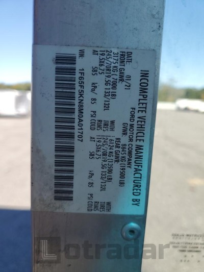 Ford All models 2021 VIN 1F65F5KN8M0A01707