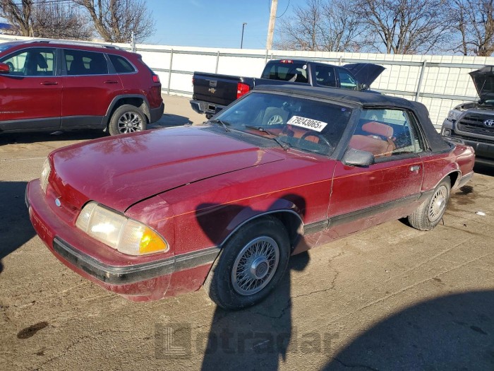 Ford Mustang 1987 VIN 1FABP44A8HF201416