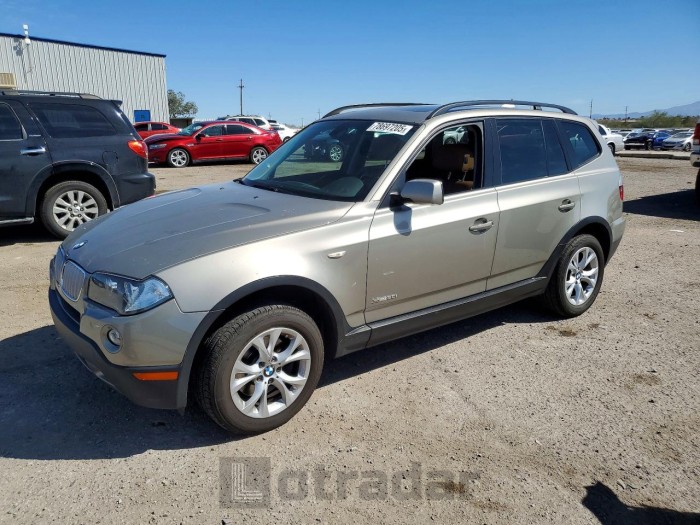 BMW X3 2009 VIN WBXPC93469WE79159