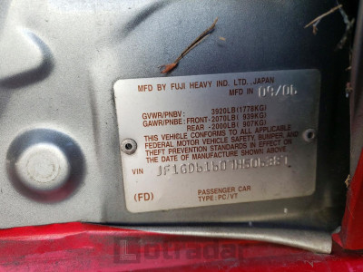 Subaru Impreza 2007 JF1GD61607H506387