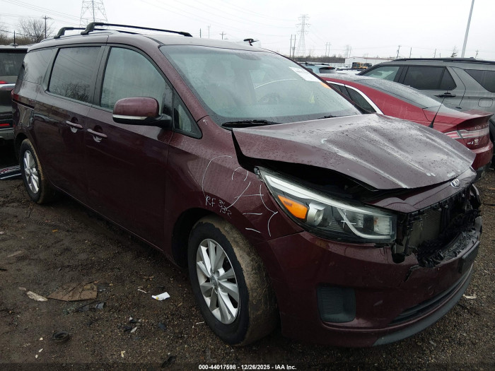 Kia SEDONA 2016 VIN KNDMB5C17G6199097