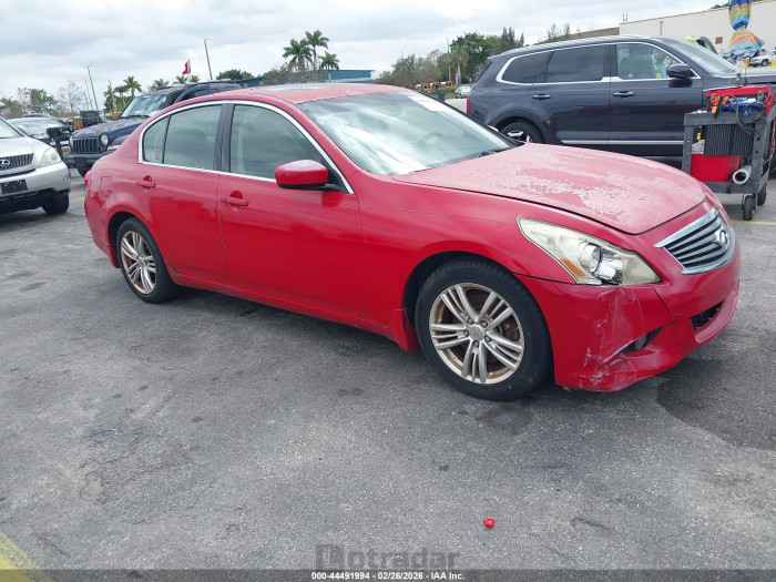 Infiniti G 2011 VIN JN1CV6AP3BM509561