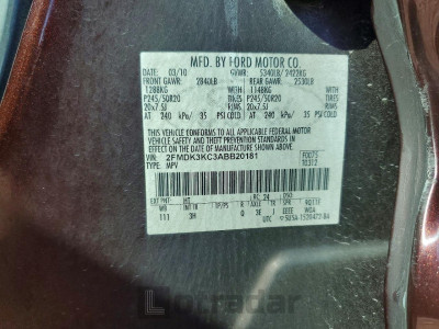 Ford Edge 2010 2FMDK3KC3ABB20181