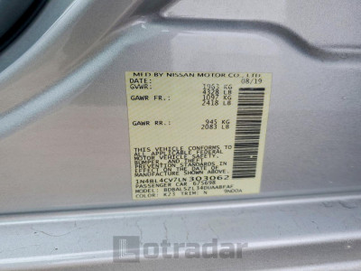 Nissan Altima 2020 1N4BL4CV7LN303062