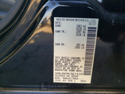 Nissan Altima 2023 1N4BL4DV5PN367430