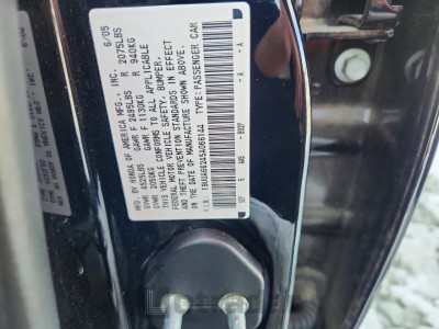 Acura Tl 2005 VIN 19UUA66245A066144
