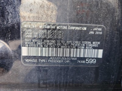 Mitsubishi Lancer 2016 JA32U2FU5GU007868