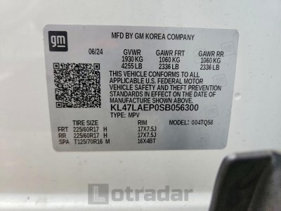Buick Envista pr 2025 KL47LAEP0SB056300