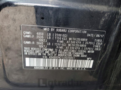 Subaru Outback 2018 4S4BSENC1J3225851