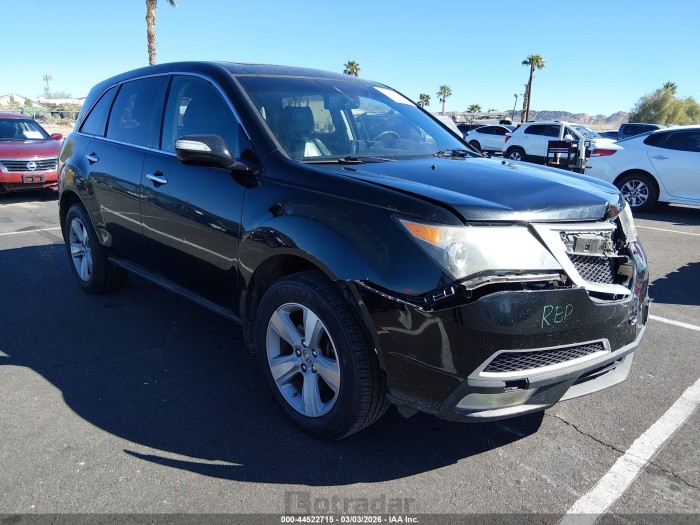 Acura Mdx 2010 VIN 2HNYD2H27AH521703