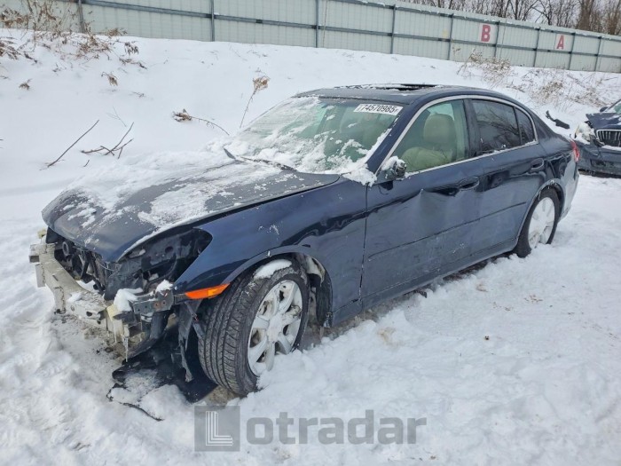 Infiniti G 2006 VIN JNKCV51E06M507812