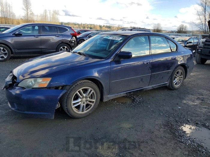 Subaru LEGACY 2005 VIN 4S3BL616357229177