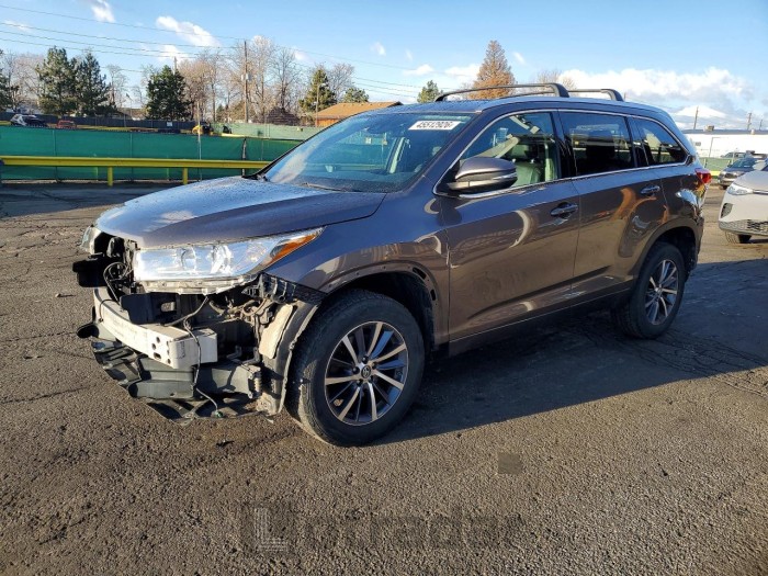 Toyota Highlander 2017 VIN 5TDJZRFH7HS406488