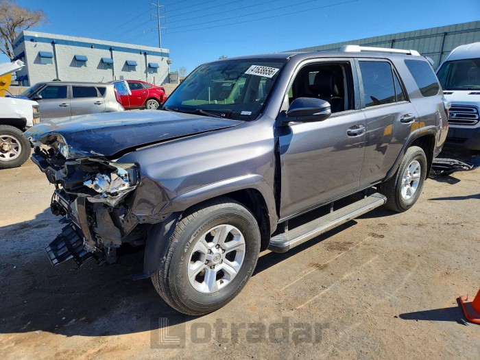 Toyota 4runner 2018 VIN JTEZU5JR8J5186196
