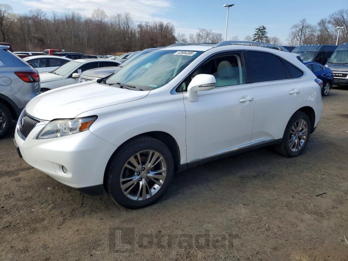 Lexus Rx 2012 VIN 2T2BK1BA3CC133940