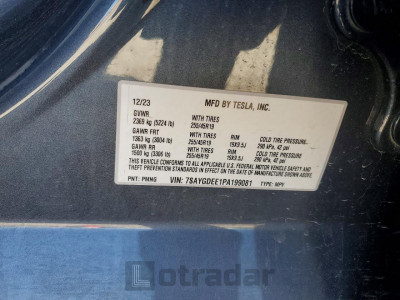 Tesla Model y 2023 7SAYGDEE1PA199081