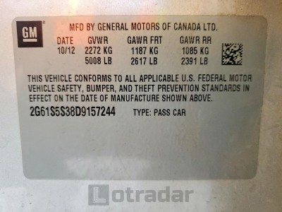 Cadillac Xts 2013 2G61S5S38D9157244