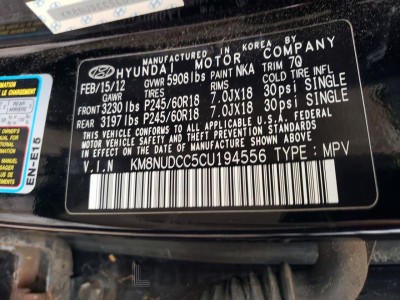 Hyundai Veracruz 2012 KM8NUDCC5CU194556