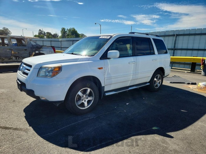 Honda Pilot 2007 VIN 5FNYF28547B011611