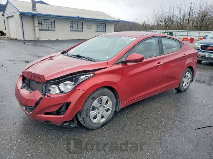 Hyundai Elantra 2016 VIN 5NPDH4AE4GH753409